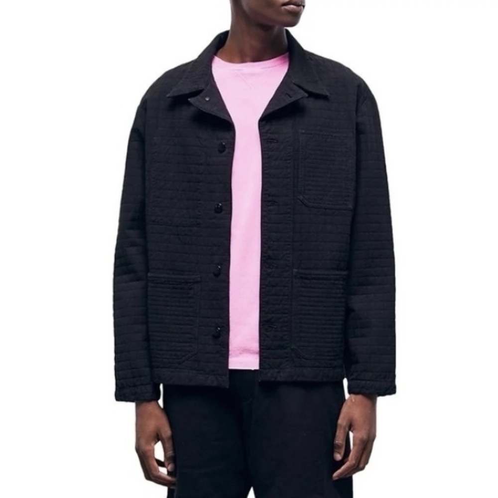The Kooples Workwear Denim Jacket – Black (Size M)